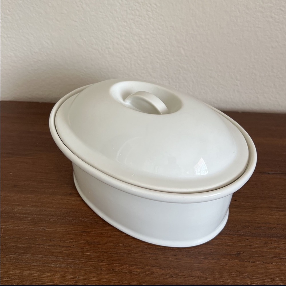 White Vintage Pillivuyt Casserole